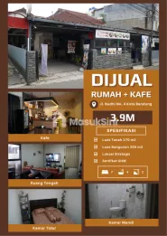 Dijual Rumah+Kafe Lokasi Strategis Cocok Untuk Tempat Usaha/Tempat Tinggal