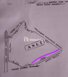 Jual Tanah 1.500m&sup2; Nempel Jalan Jamin Ginting Bandar Baru - Cocok untuk Ruk