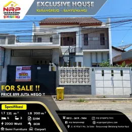 Dijual Rumah Second 2 Lantai - Di Karangrejo Banyuwangi Kota