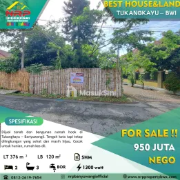 Dijual Tanah Bonus Bangunan di Kepiting - Banyuwangi Kota