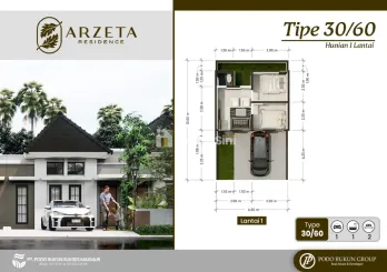 Rumah Murah Kedungrejo Pakis Malang hunian Modern & Minimalist scandinavia