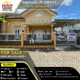 Dijual Rumah 400 jtan - Di Genteng Banyuwangi