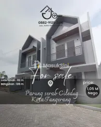 dijual rumah bebas banjir di parung serab ciledug