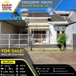 Dijual Rumah Second Di Brawijaya Residence - Banyuwangi Kota