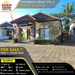 Dijual Rumah Semi Villa di Glagah - Banyuwangi