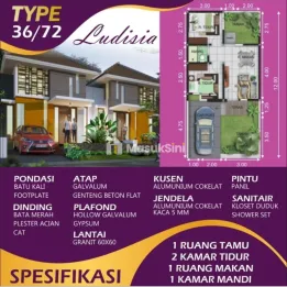 RUMAH HUNIAN CLUSTER 1 LANTAI DEKAT WISATA KOTA BATU