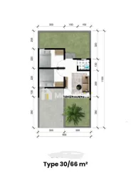 RUMAH HUNIAN SUBSIDI 1 LANTAI MINIMALIS TYPE 30 DAERAH BULULAWANG
