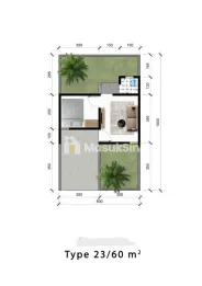 RUMAH HUNIAN SUBSIDI 1 LANTAI TYPE 23 AREA KREBET