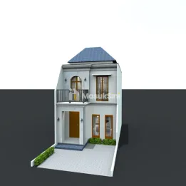 RUMAH HUNIAN VILLA 2 LANTAI DENGAN DESAIN AMERICAN CLASSIC