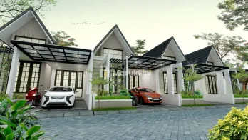 RUMAH VILLA 1 LANTAI MINIMALISS MODERN 5 MENIT KE KAMPUS UIN