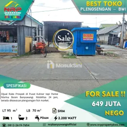 Dijual Ruko Dekat Pantai Boom Marina Banyuwangi