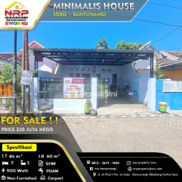 Dijual Rumah 200 jtan di Sobo - Banyuwangi