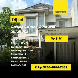 Dijual Rumah Mewah Raffles Garden Citraland Surabaya