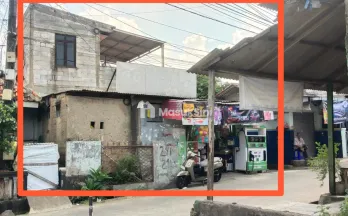 Dijual tanah beserta bangunan dipinggir jalan