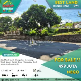 Dijual Tanah Dekat Pantai Watudodol - Bangsring Banyuwangi