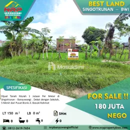 Dijual Tanah Kavling Siap Huni di Singotrunan Banyuwangi