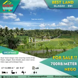 Dijual Tanah Kebun Akses Jalan Mobil View Terasering - Glagah Banyuwangi