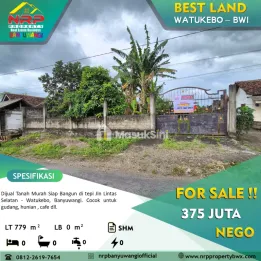 Dijual Tanah Siap Bangun Di Watukebo - Banyuwangi