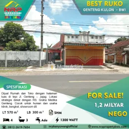 Dijual Ruko Jajag - Banyuwangi