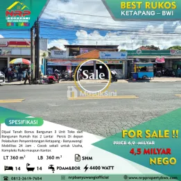 Dijual Rumah kos produktif di Ketapang - Banyuwangi