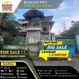 Dijual Rumah kos produktif di Ketapang - Banyuwangi