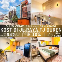 Dijual Rumah Kost di Jl Tanjung Duren Raya, Tanjung Duren, Kec.Grogol Petam