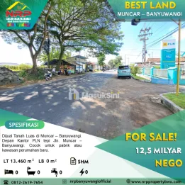 Dijual Tanah Tepi Jalan di Srono Muncar - Banyuwangi