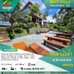 Dijual Villa dan Resto di Tamansuruh - Banyuwangi