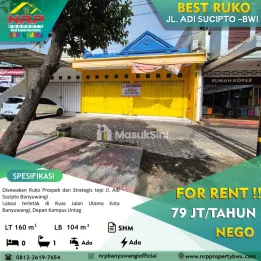 Disewakan Ruko samping Ramayana Mall - Banyuwangi Kota