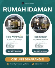 RUMAH MINIMALIS LOKASI STRATEGIS