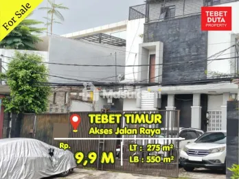 Dijual Kost Tebet Timur Zona Komersial Strategis Jalan Raya (BU)