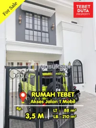 Dijual Rumah Baru di Tebet Siap Huni Lokasi Strategis Nyaman Jalan 1 Mobil