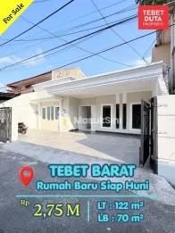 Dijual Rumah Tebet Barat Lokasi Strategis Nyaman Jalan 1 Mobil