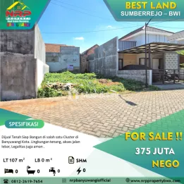 Dijual Tanah Siap Bangun Di Cluster Bejo Pakis - Banyuwangi Kota