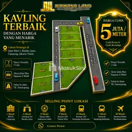 Jual tanah kavling baru di bambu apus jakarta timur