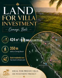 Land for Villa Investment in Cemagi – 424 m²