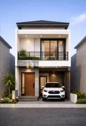 Rumah modern 2 lantai di ciracas jakarta timur