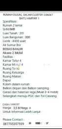di jual rumah dalam cluster