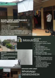 DIJUAL CEPAT KONTRAKAN 3 PINTU BEKASI BARAT