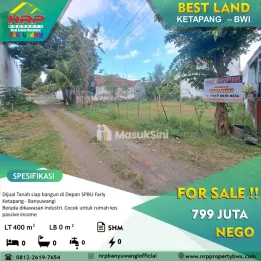 Dijual Tanah Siap Bangun di Depan SPBU Farly Ketapang - Banyuwangi