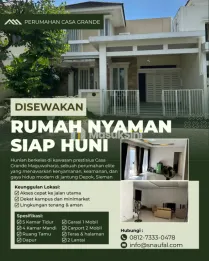 DISEWAKAN Rumah di perumahan Casa Grande