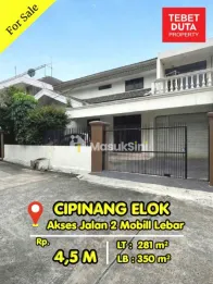 Dijual Cepat Rumah Komplek Cipinang Elok Lokasi Strategis Jalan 2 Mobil