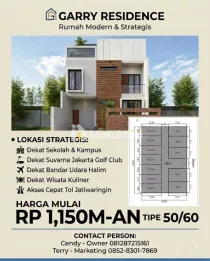 Rumah Modern 2 Lantai Pondok Gede