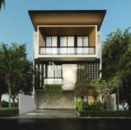Jual Rumah Baru Citraland Utama, Surabaya Konsep Balinese Tropical With Private Pool, Rooftop, Split Level, High Quality