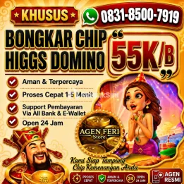 [[AGEN RESMI]] KHUSUS TERIMA BONGKAR CHIP DOMINO ISLAND HIGGS 🔥 BUKA 24JAM PROSES CEPAT BONGKARAN CHIP DOMINO AGEN AMANA