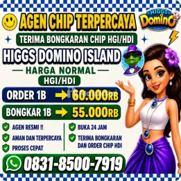 AGEN TERIMA BONGKAR CHIP HDI HIGGS DOMINO ISLAND AGEN BUKA 24JAM JUAL BELI CHIP HDI TERPERCAYA💯% Terima Bongkaran Chip P