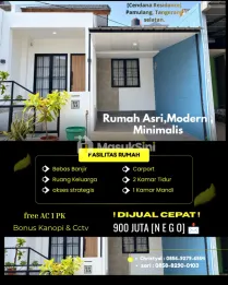 di Jual Rumah Cepat [Minimalis, Modern, Cozy dan estetik] Bisa Nego kak & Survei Langsung ✨🫶🏻🏡