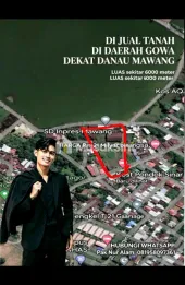 di jual tanah di daerah daerah gowa luas 6000 meter persegi cocok untuk investasi janka panjang dan bisnis devploper per
