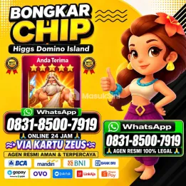 KHUSUS TERIMA BONGKAR CHIP DOMINO ISLAND HIGGS 🔥 BUKA 24JAM WA:0831-8500-7919