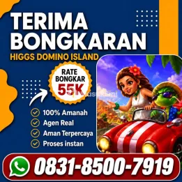 KHUSUS TERIMA BONGKAR CHIP HDI DOMINO ISLAND HIGGS 🔥 BUKA 24JAM WA:0831-8500-7919
